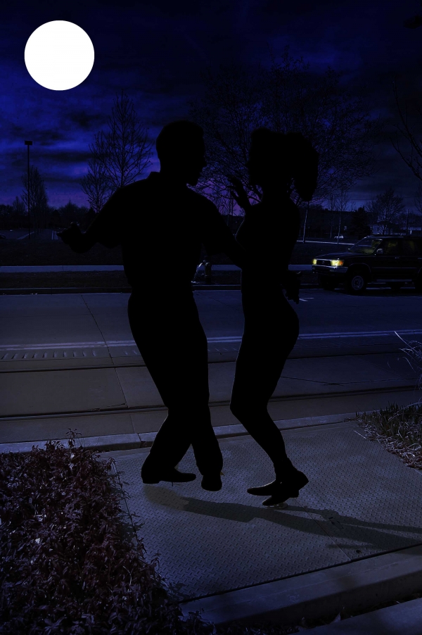 Creation of dancing in the moonlight: Step 4
